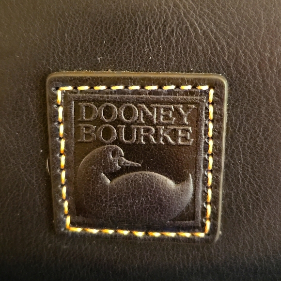 Dooney & Bourke Cassidy Hobo Navy Florentine leather NWT - Picture 13 of 15